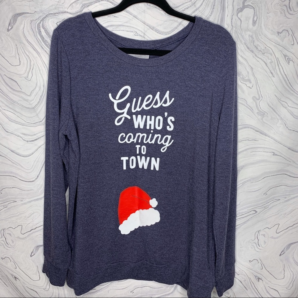 Motherhood | Santa Hat Sweatshirt Large